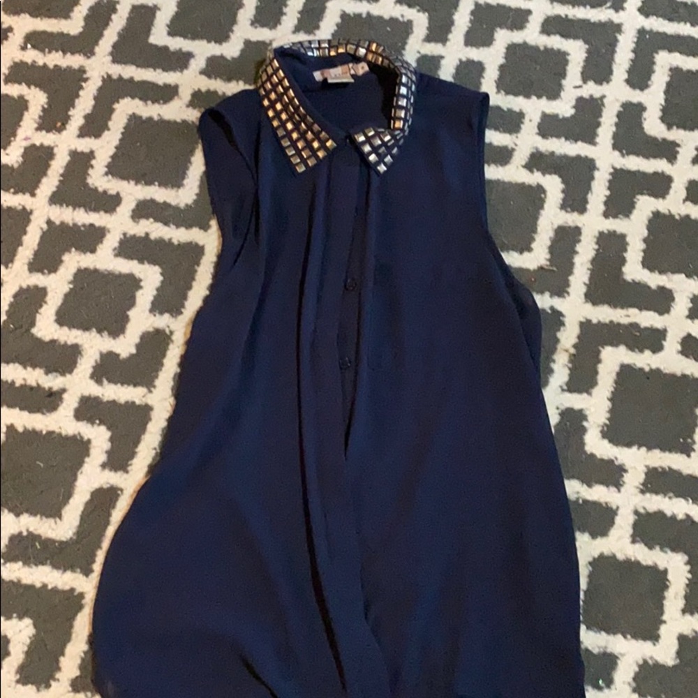 Button up tank top